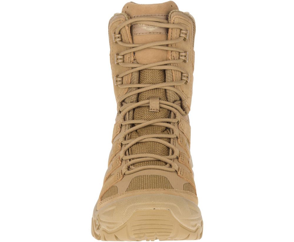 Kozaki Merrell Damskie Khaki - Strongfield Tactical 8\" Waterproof - 740135-ZTE